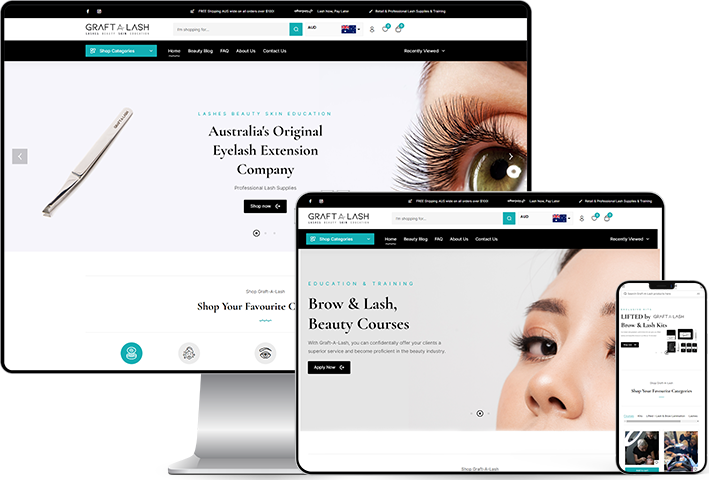 Graft A Lash Portfolio Gold Coast Websites